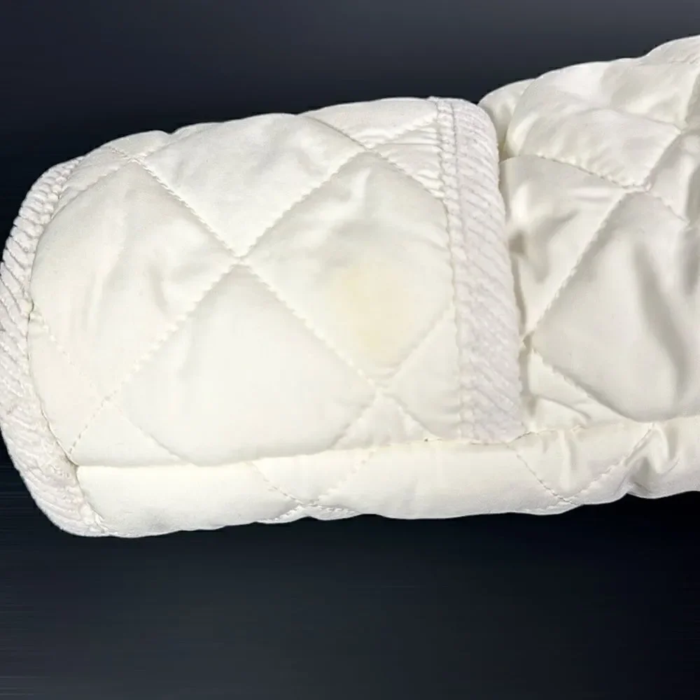 Ralph Lauren Quilted White Baby  Snowsuit Puffer Jumper One-peace Size 6M